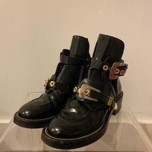 Balenciaga cutout buckle boot